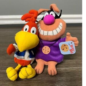 Vintage General Mills 1998 Breakfast Pals Plush Lot Of 2 Cereal Buddies